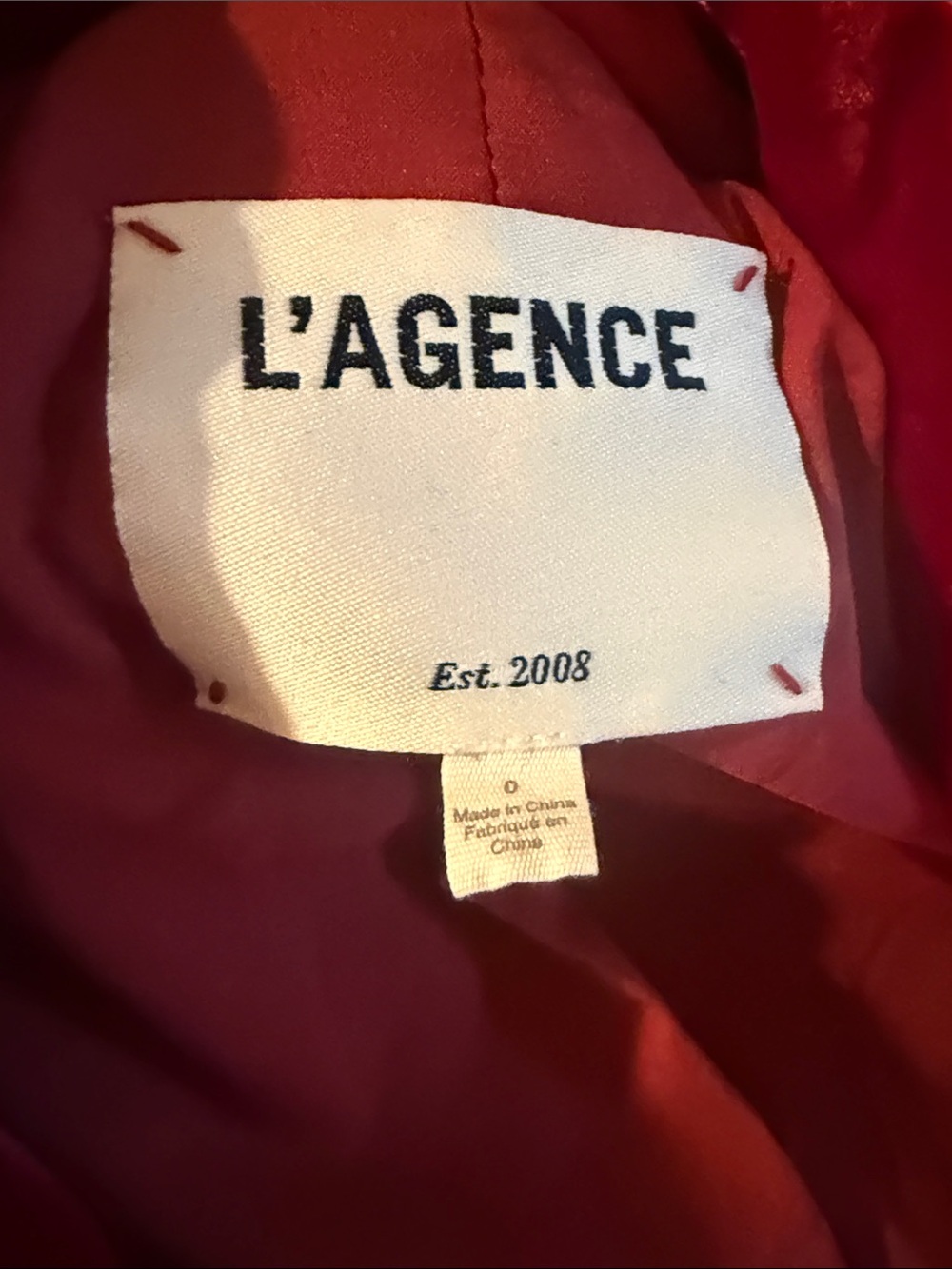L'Agence Kenzie Red Velvet Blazer - Picture 10 of 10